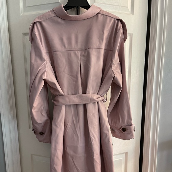 Badgley Mischka Blush Vegan Leather Trench- NWT - Picture 7 of 16